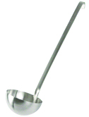 Stainless steel serving ladle